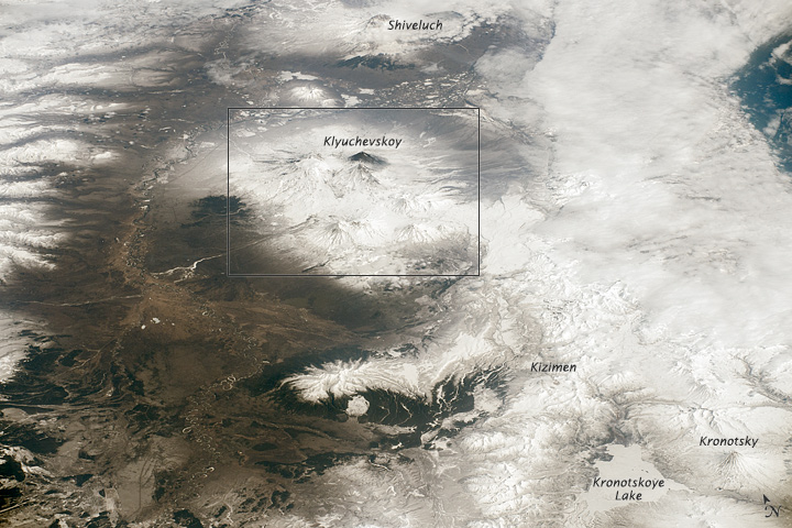 Activity at Klyuchevskoy Volcano - related image preview