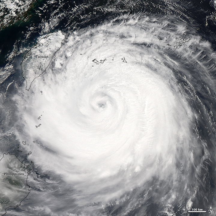 Typhoon Soudelor Takes Aim at Taiwan