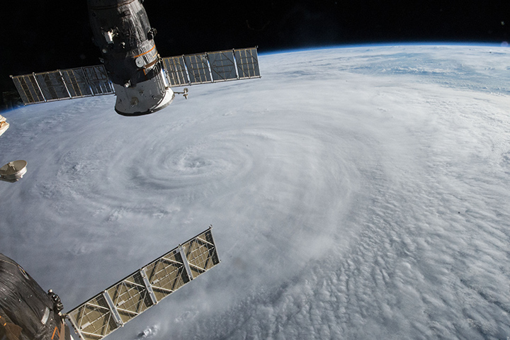 Typhoon Soudelor Seen from the ISS - related image preview