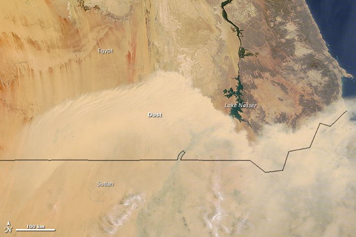 Dust Storm over Southern Egypt 