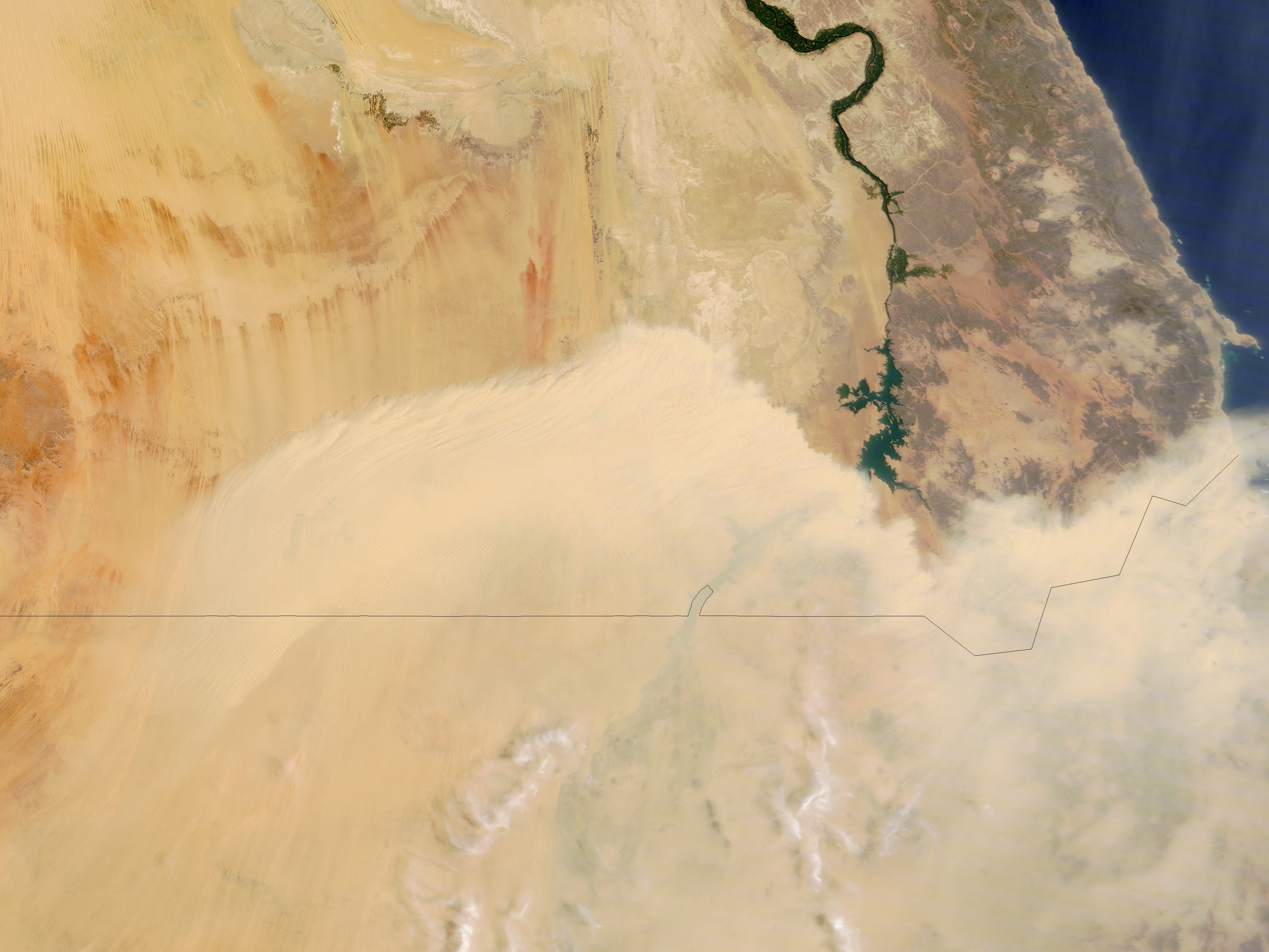 Dust Storm over Southern Egypt  - related image preview