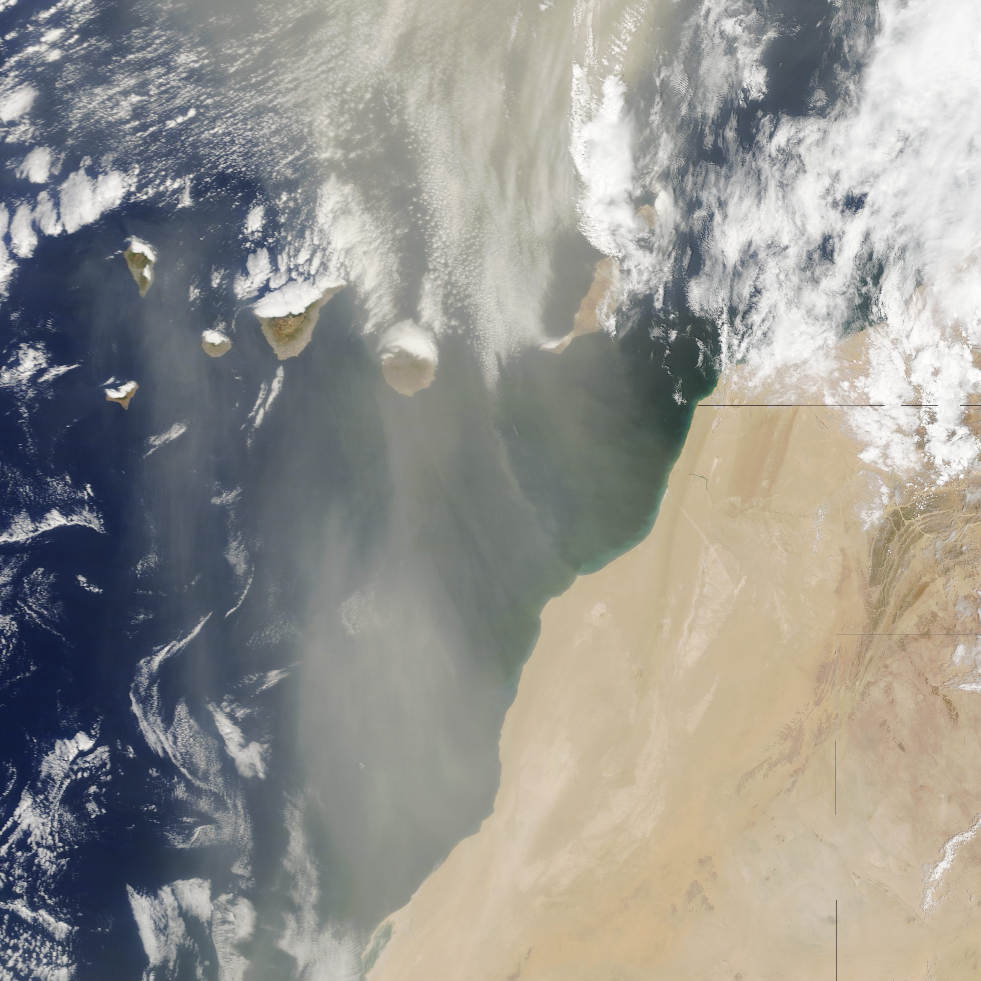 Dust Storm off Western Sahara - related image preview