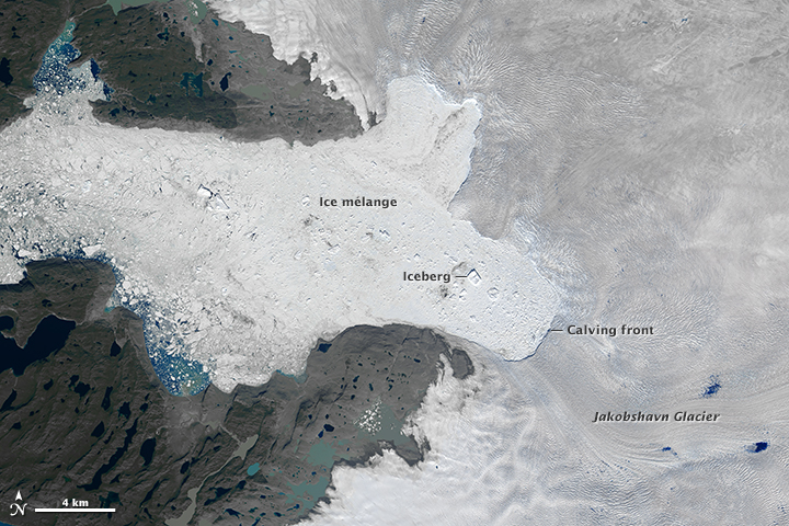 Ice Loss From Jakobshavn Glacier