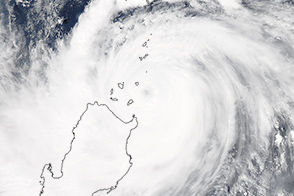 Typhoon Goni Brushes the Philippines