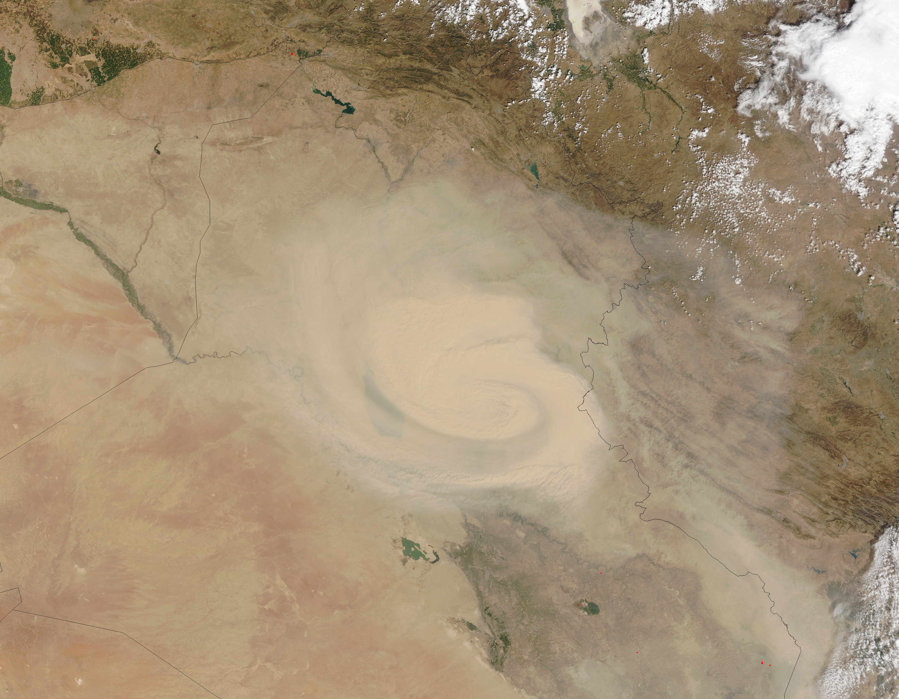 sandstorm color Natural and Marches Across Hazards Iraq Iran Dust :