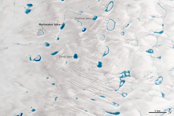 Shades of Blue on the Greenland Ice Sheet - related image preview