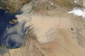 Dust Storm Sweeps Across Middle East
