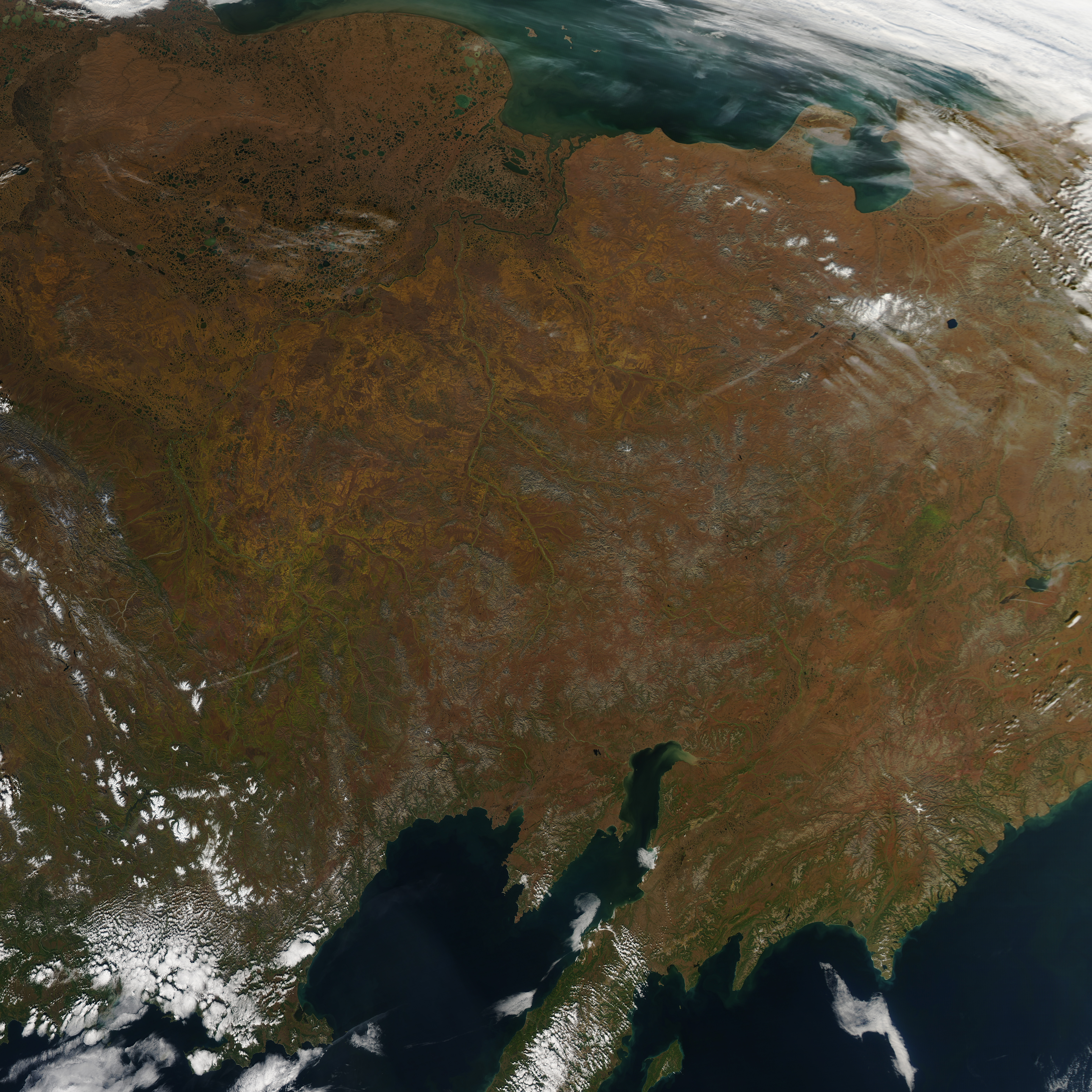 Снимки Сибири НАСА