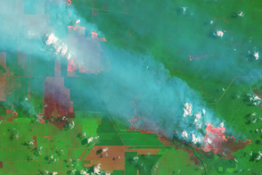 Smoke and Fires in Sumatra
