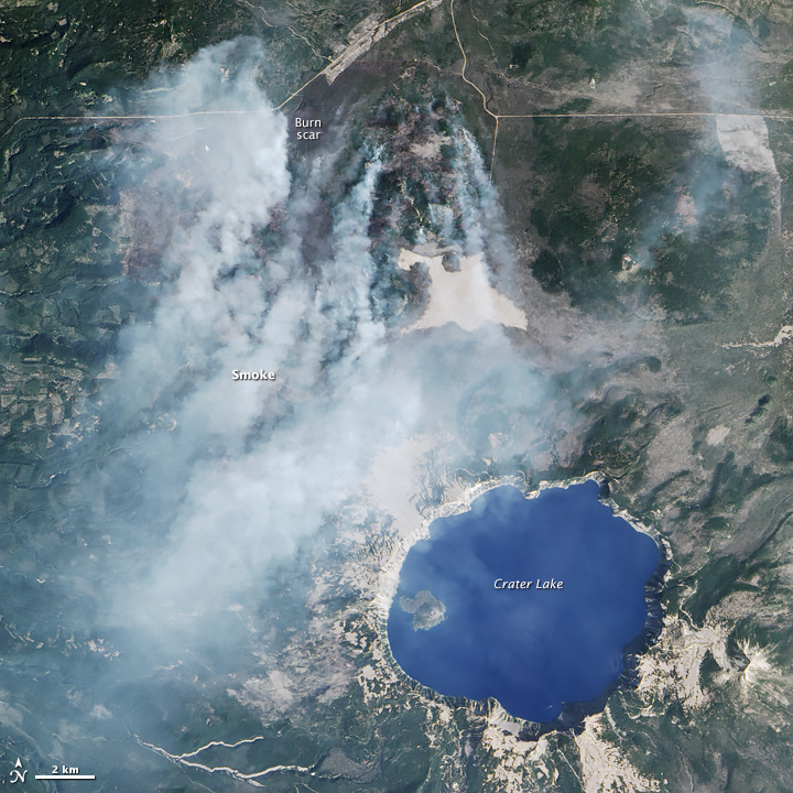Wildfire Chars Forest Near Crater Lake