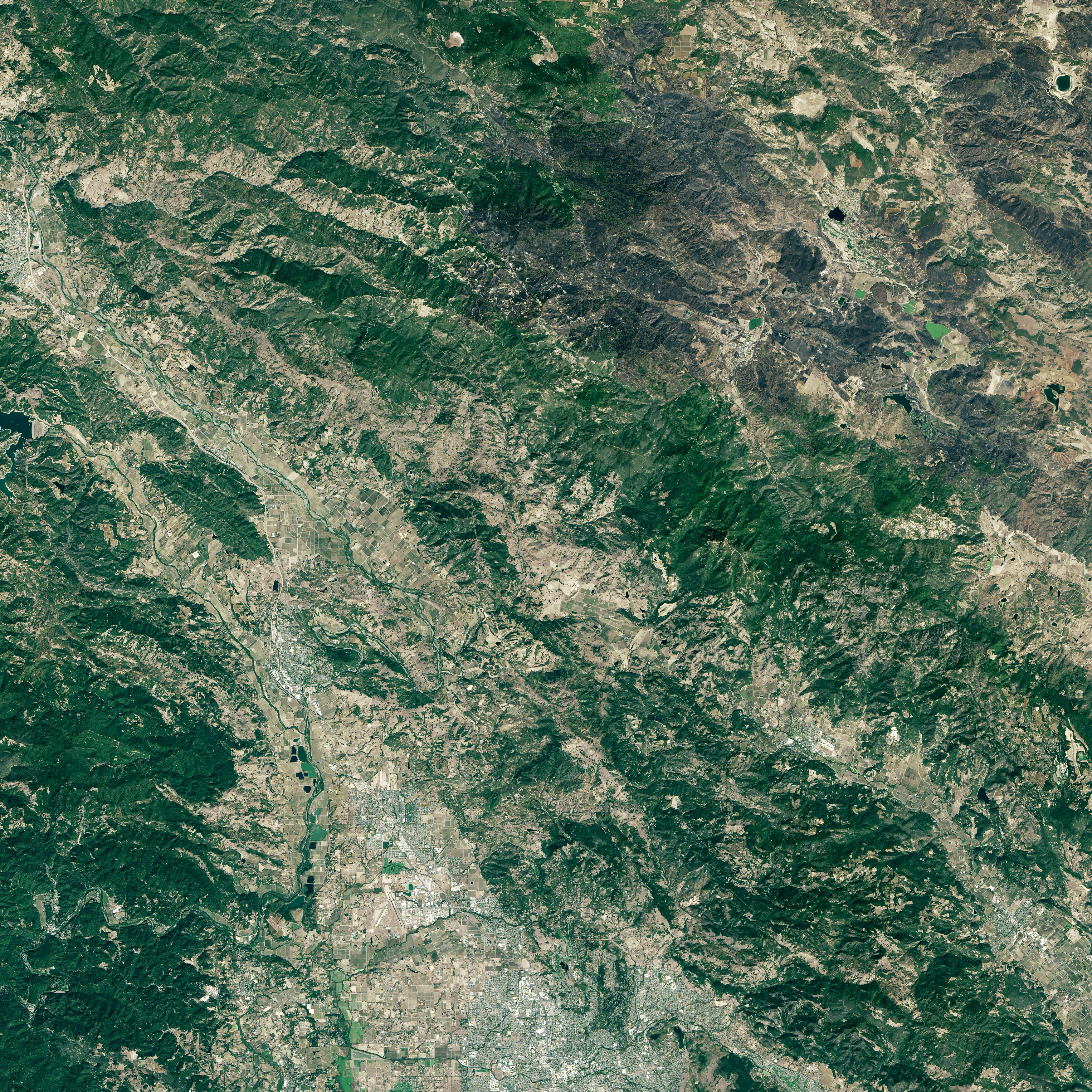 Wildfire Scars California Towns - related image preview