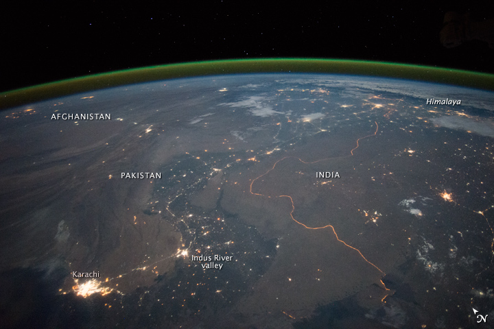 India-Pakistan Border at Night - related image preview