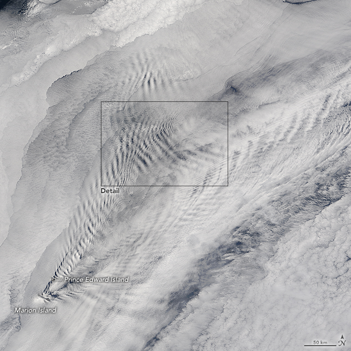 Wave Clouds Behind the Prince Edward Islands