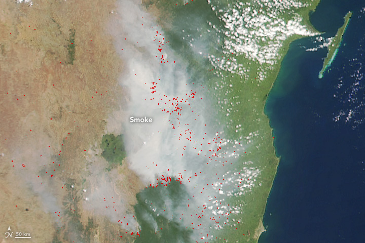 Fires Across Madagascar 