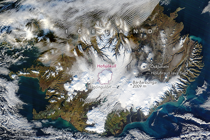 Gains at Hofsjökull Ice Cap