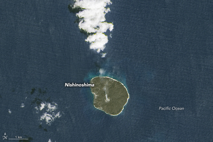 Volcanic Island in the Pacific Turns Two