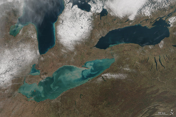 Sediments Aswirl in Lake Erie - related image preview