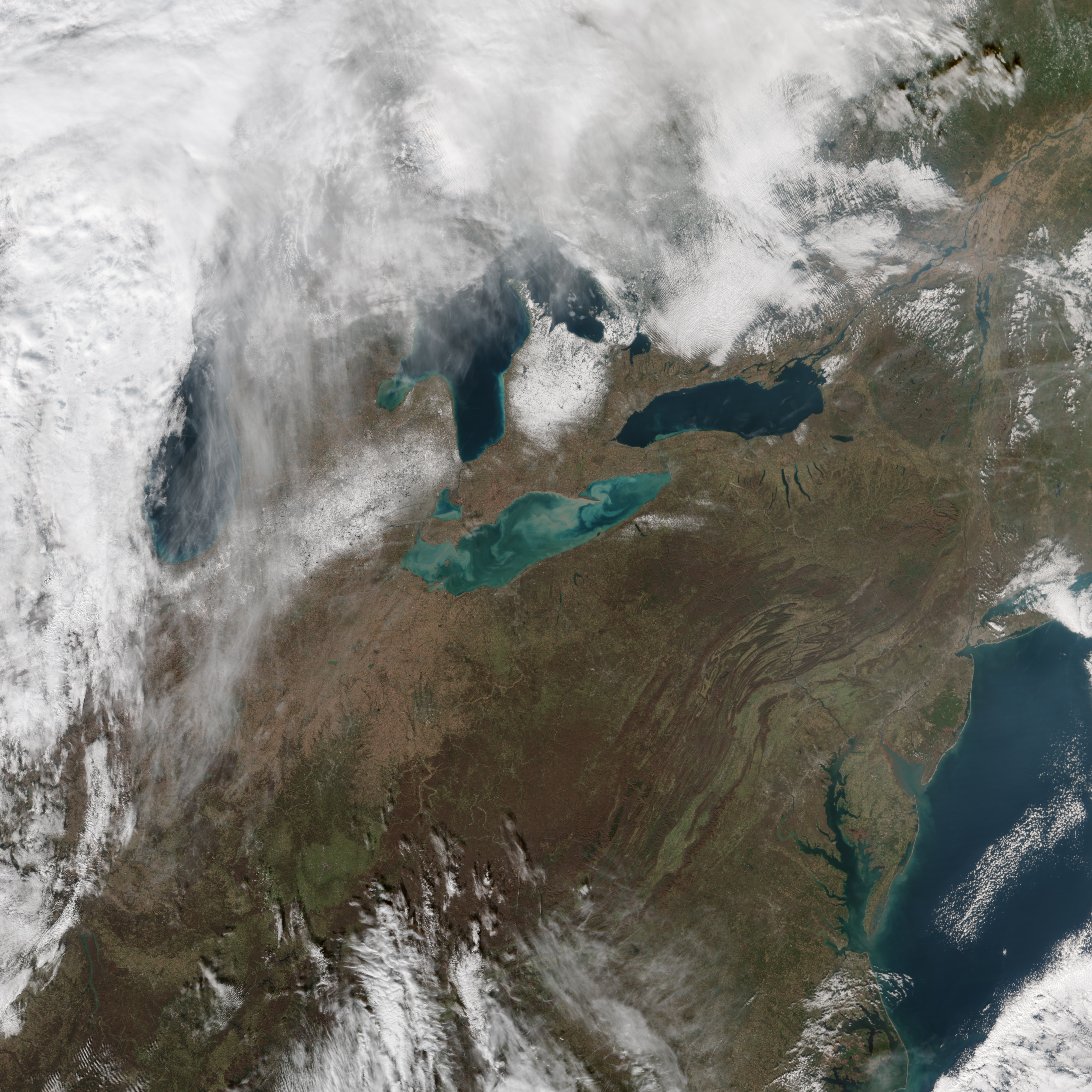 Sediments Aswirl in Lake Erie - related image preview