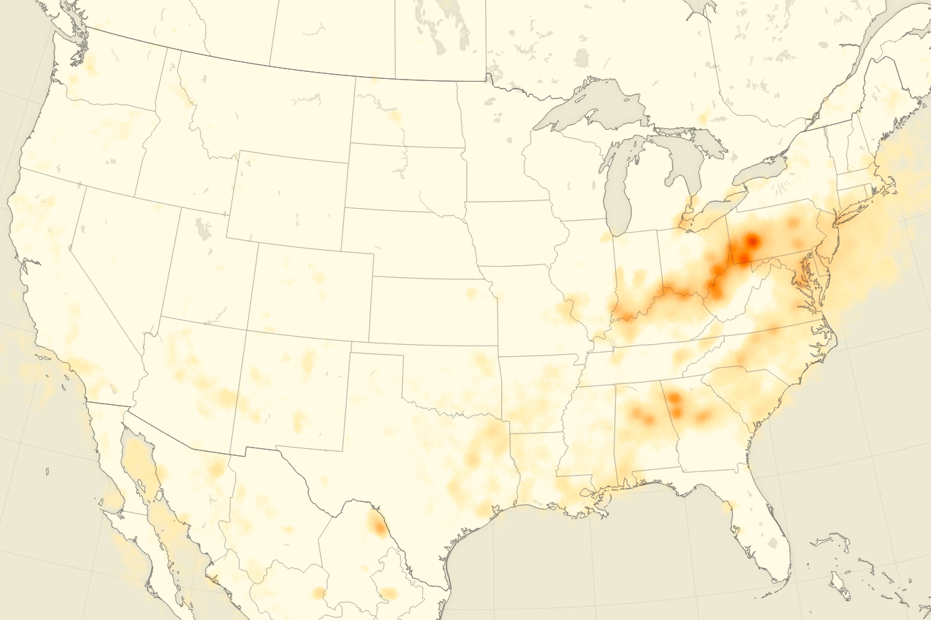 Sulfur Dioxide Down over the United States - related image preview