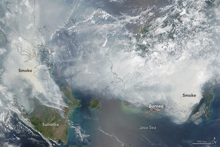 El Niño Brought Drought and Fire to Indonesia