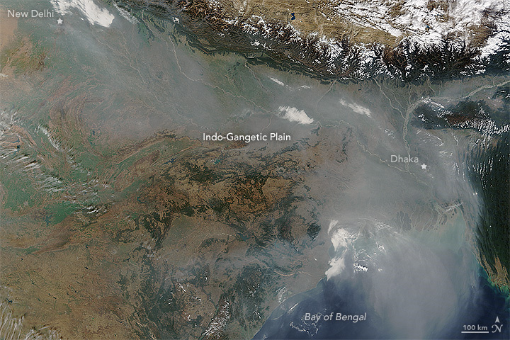 Haze over the Indo-Gangetic Plain