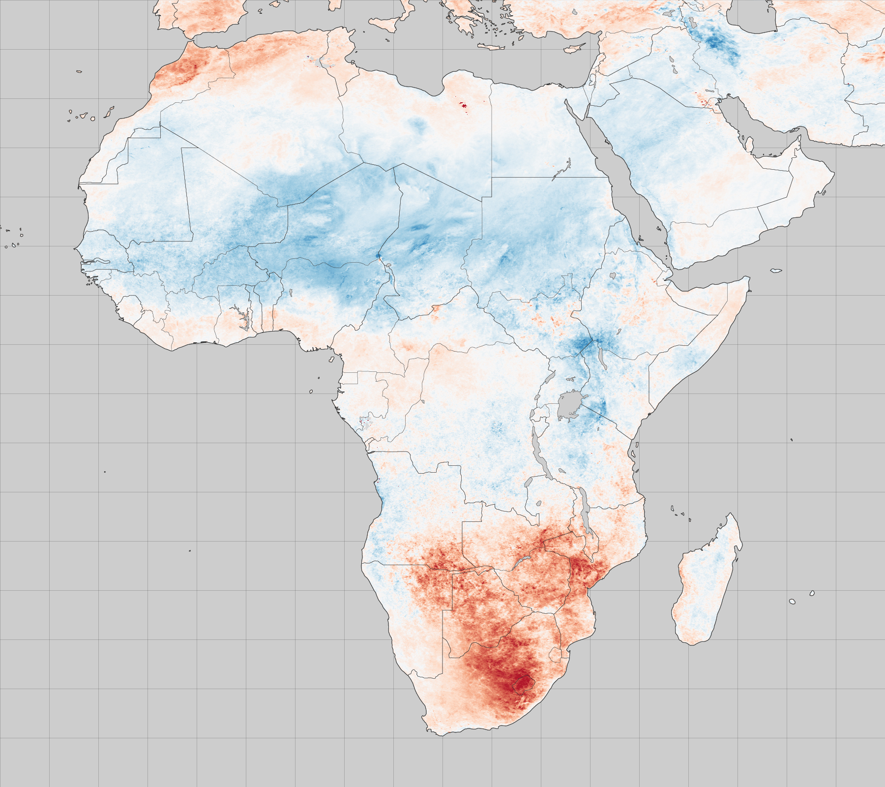 Map Of South Africa That Indicate The Drought Stricken Areas