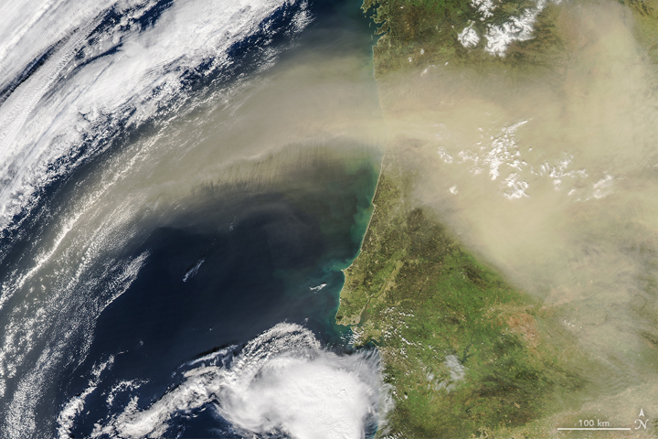 Saharan Dust Sweeps over the Iberian Peninsula - related image preview