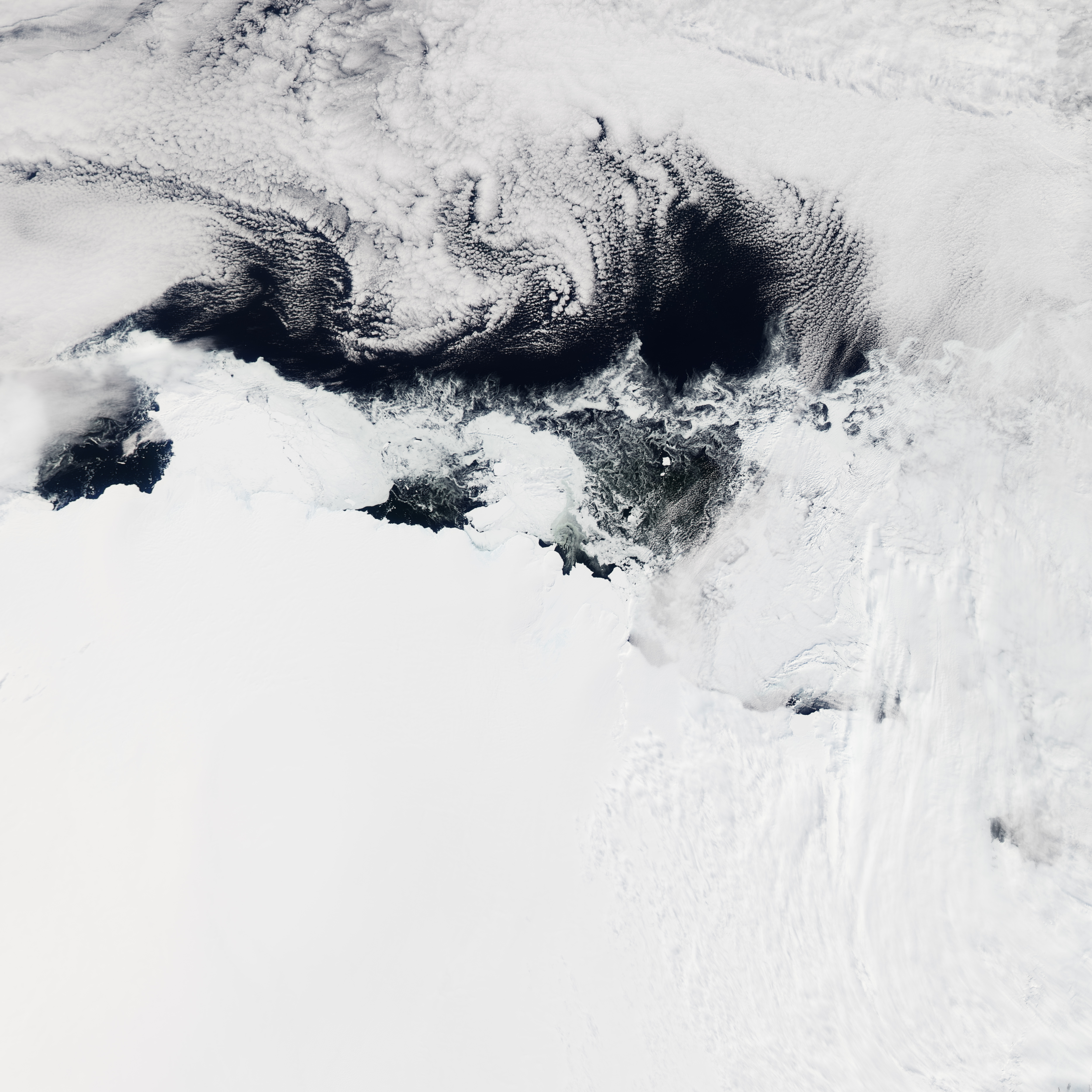 Antarctic Berg Shifts, Sea Ice Responds  - related image preview