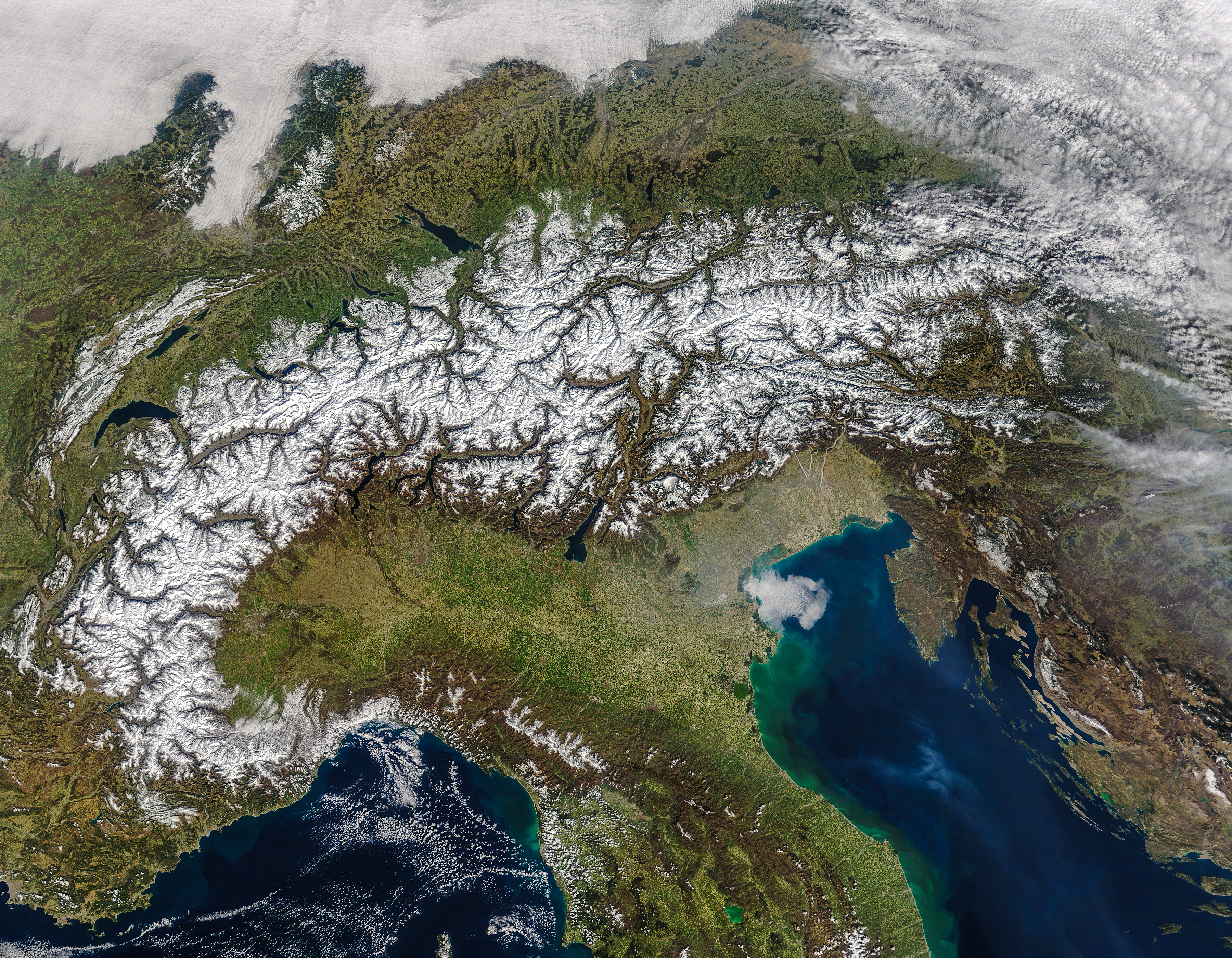 Spring Snow Cover in The Alps - related image preview