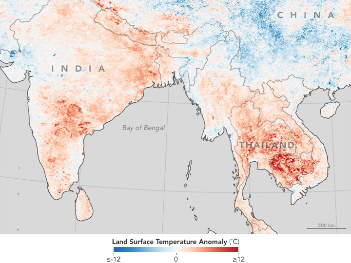 Heat Wave Hits Thailand, India