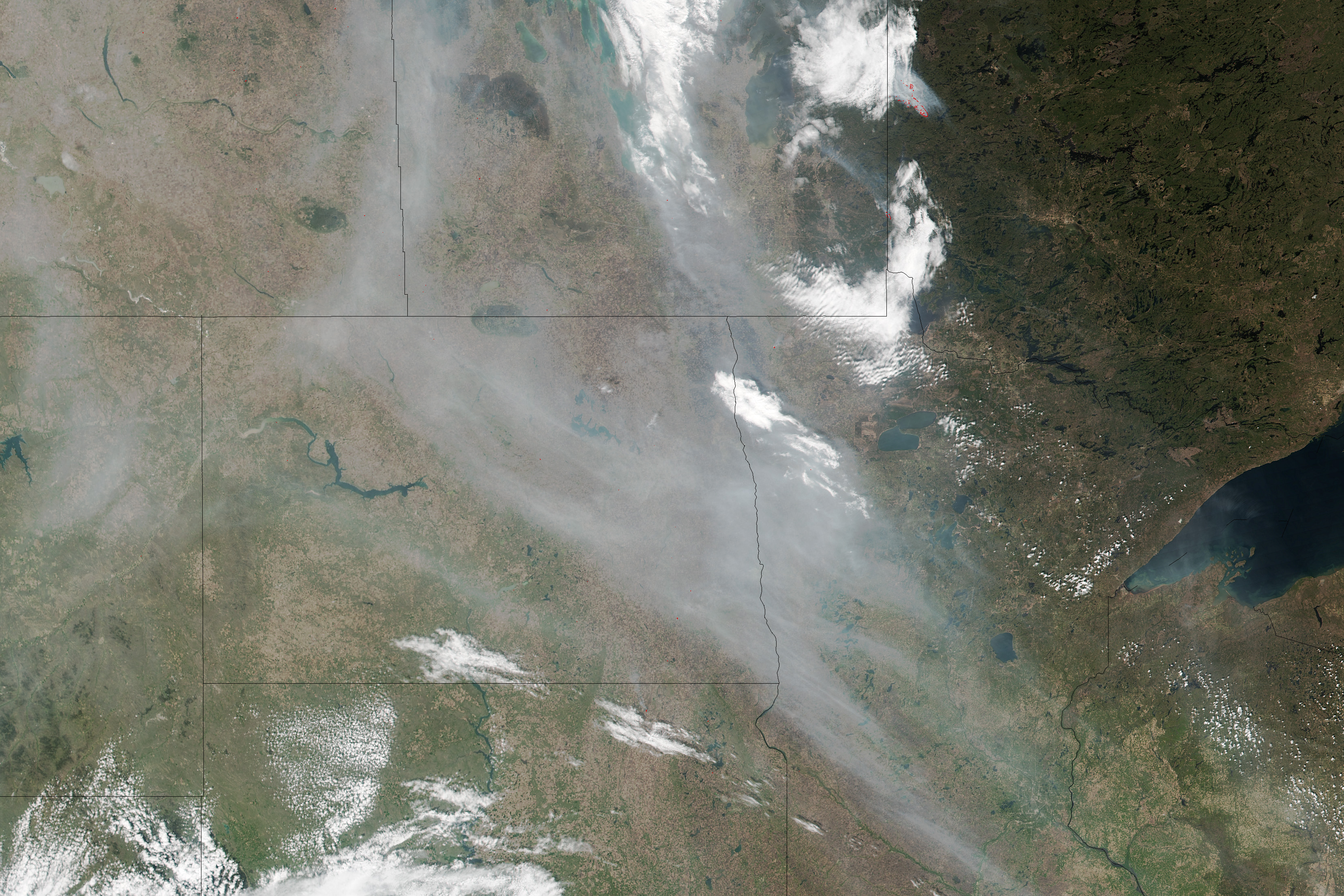 Smoke from Alberta Streams into the United States - related image preview