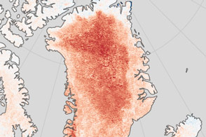 Widespread Warmth Envelops Greenland