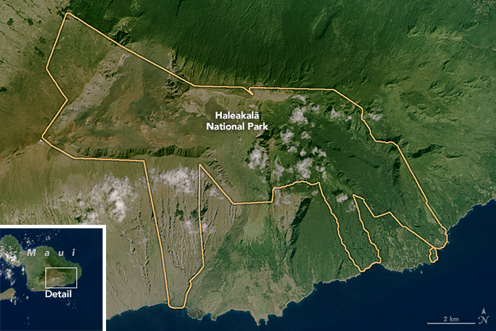 haleakala national park map