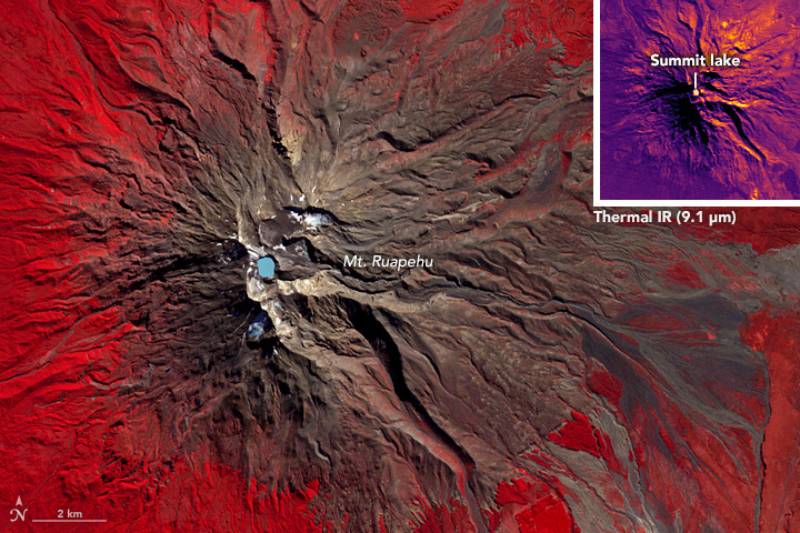 A Satellite Eye on Mount Ruapehu