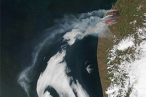 Wildfire on the Kamchatka Peninsula 