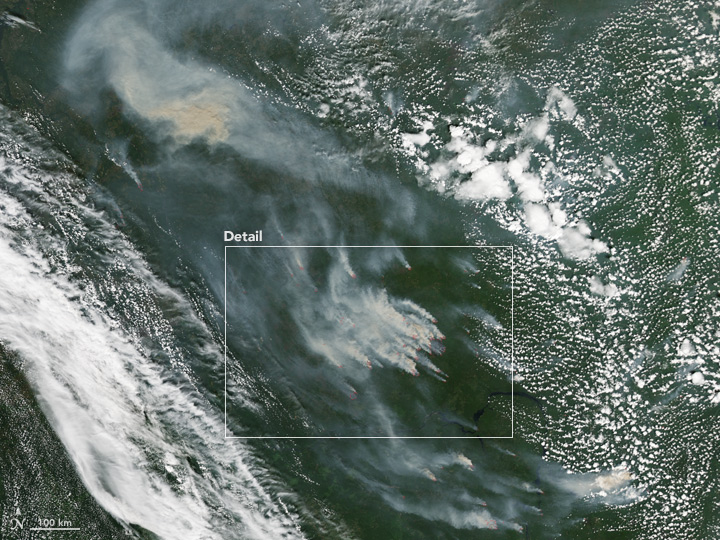 Wildfires Rage in Siberia