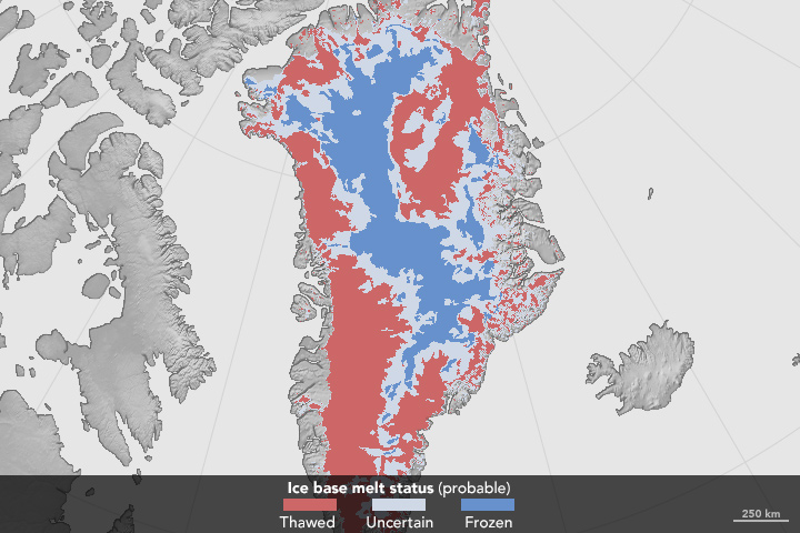 Melt at the Base of the Greenland Ice Sheet - related image preview