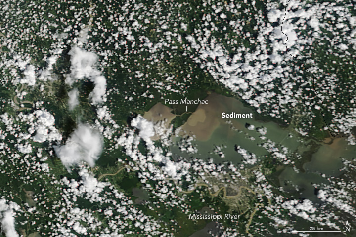 Sediment Pours into Lake Pontchartrain