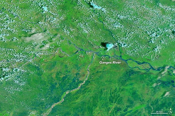 Flooding on the Ganges River