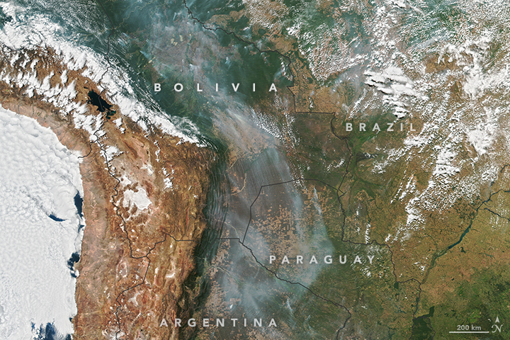 Smoke Over South America  - related image preview