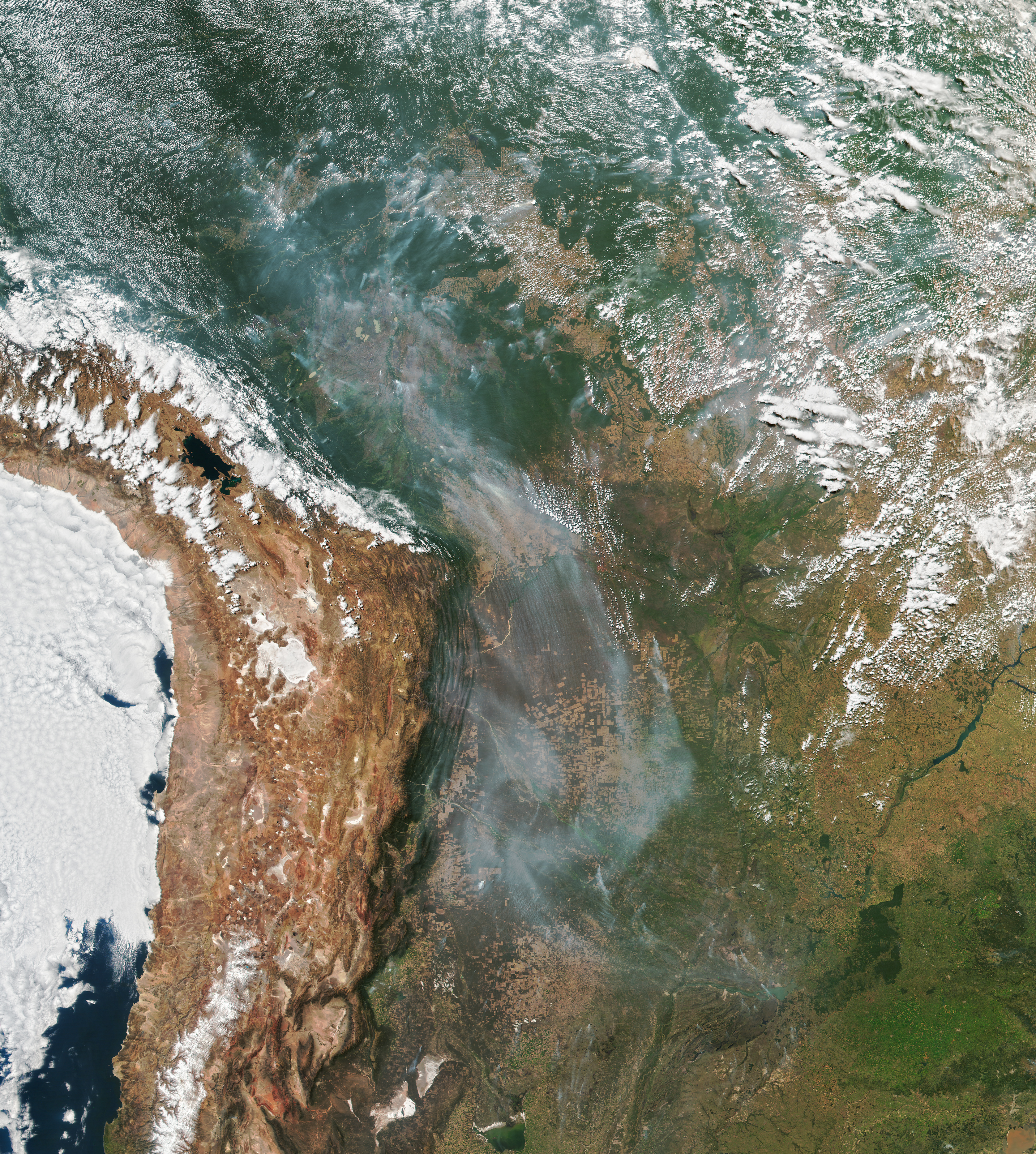 Smoke Over South America  - related image preview