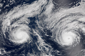 Hurricanes Madeline and Lester