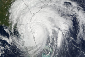 Hurricane Matthew Brushes Florida Coast