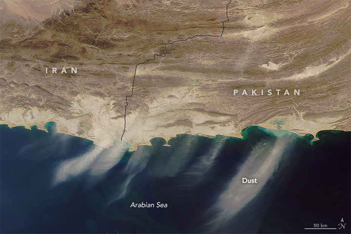 Dust Over the Arabian Sea