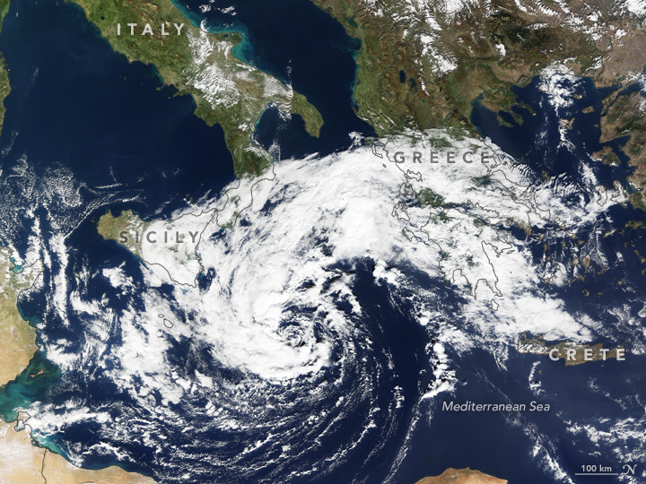 Cyclonic Storm in the Mediterranean