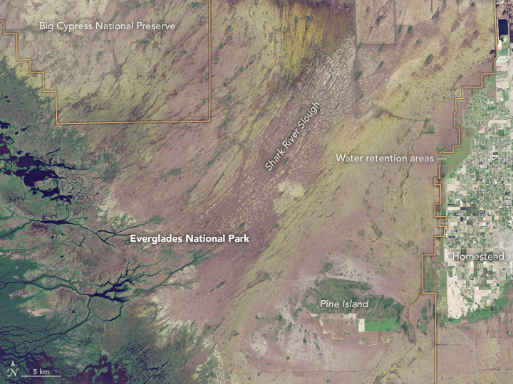 Everglades National Park Map Satellite Everglades National Park