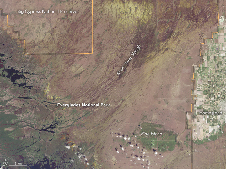 Everglades National Park Map Satellite Everglades National Park