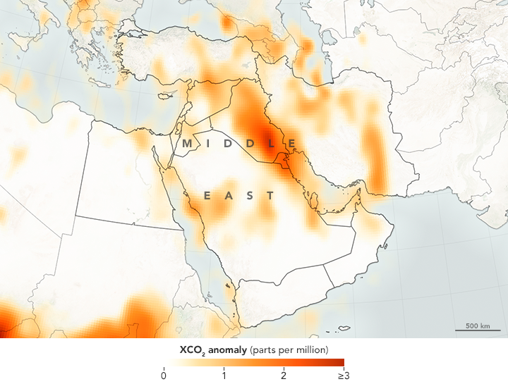 Satellite Detects Human Contribution to Atmospheric CO2 - related image preview