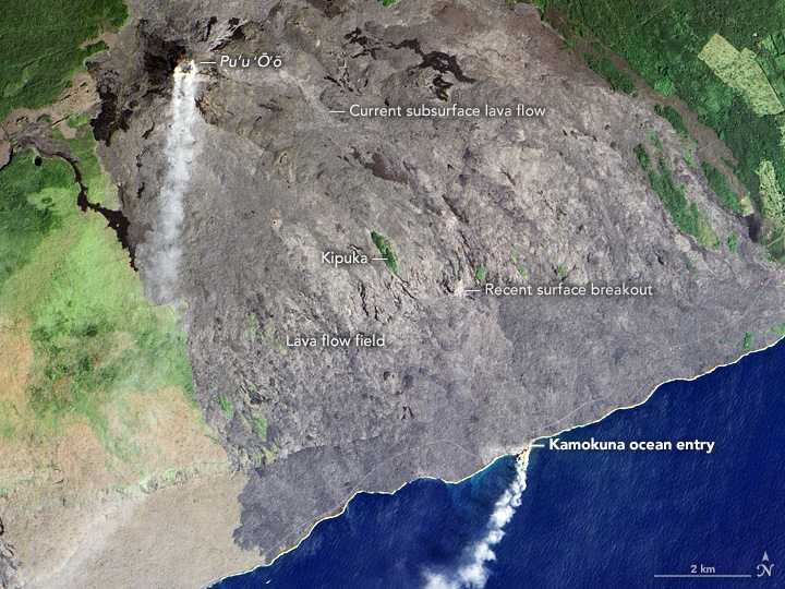 Kilauea’s Lava Pours Into the Pacific