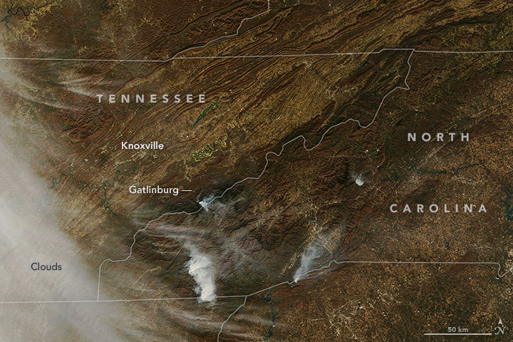 Fires Continue to Rage in the Southeast